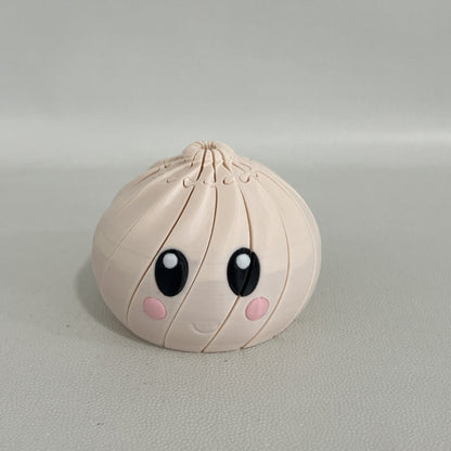 🌀 3D Printed Telescopic Fidget Dumpling - Cute Kawaii Collapsible Spiral Desk Toy & Stress Reliever