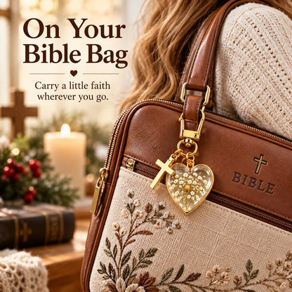 ⏳ Last Day 49% OFF –✝️ Mustard Seed Faith Keychain — Keep Believing