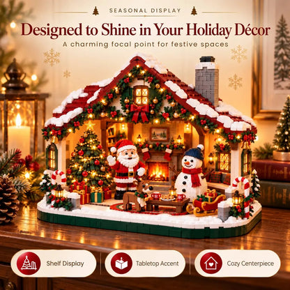 🎄 Cozy Christmas Cottage Building Set – Build Together, Create Memories & Display with Pride