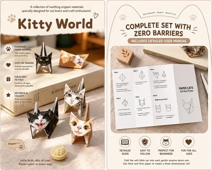 🐱Kitty World 3D Cat Origami Kit