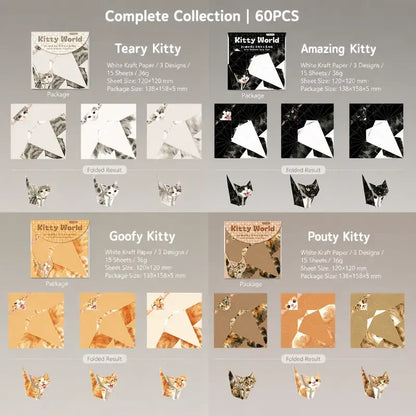 🐱Kitty World 3D Cat Origami Kit
