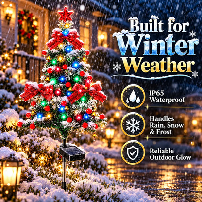🔥Last Day 49% OFF🌲Solar Cedar Christmas Tree Lights| Festive Outdoor Holiday Decor