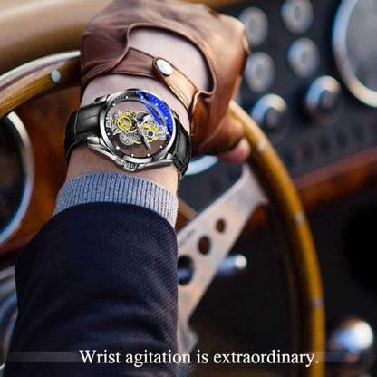 ⌚ Double-sided Skeleton Watch – Non-mechanical Tourbillon, Luminous, 30m Waterproof ✨