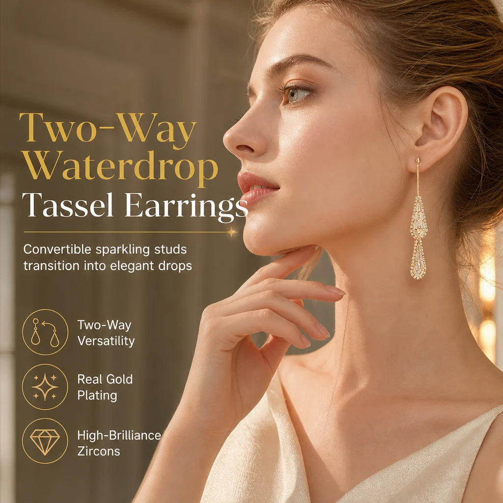 Women's Gold Plated Elegant Drop Earrings👂❣️