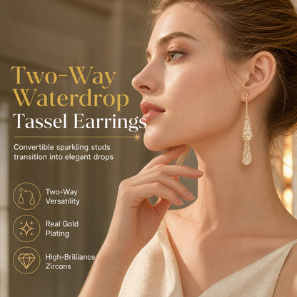 Women's Gold Plated Elegant Drop Earrings👂❣️