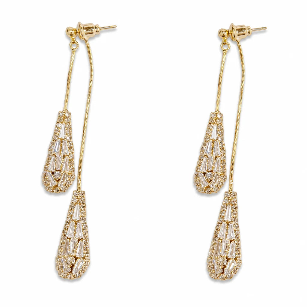 Women's Gold Plated Elegant Drop Earrings👂❣️