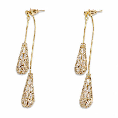 Women's Gold Plated Elegant Drop Earrings👂❣️
