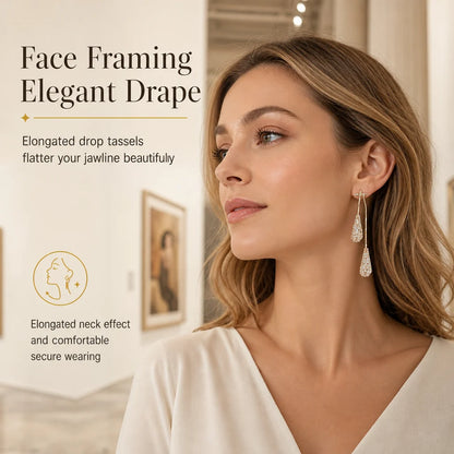 Women's Gold Plated Elegant Drop Earrings👂❣️