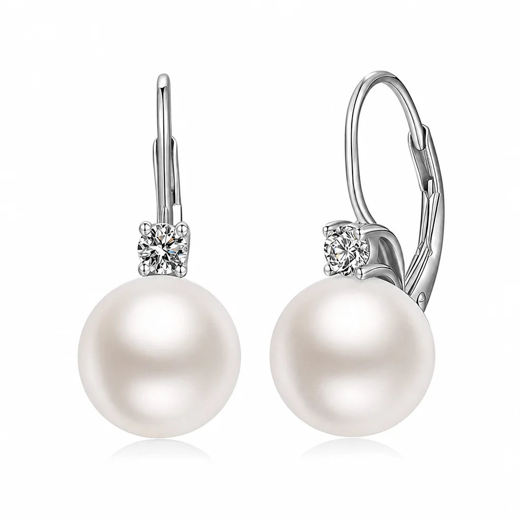 Elegant Faux Pearl and Cubic Zirconia Drop Earrings🤍👂（Buy 1 Get 1 Free）