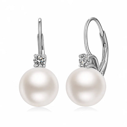 Elegant Faux Pearl and Cubic Zirconia Drop Earrings🤍👂（Buy 1 Get 1 Free）