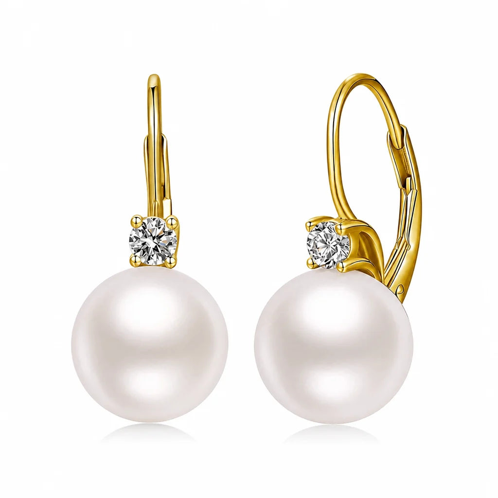 Elegant Faux Pearl and Cubic Zirconia Drop Earrings🤍👂（Buy 1 Get 1 Free）