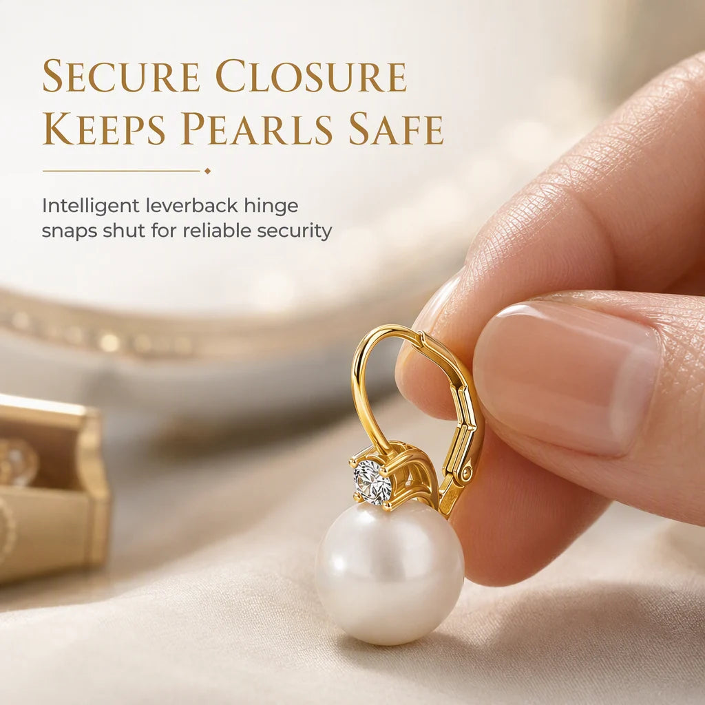 Elegant Faux Pearl and Cubic Zirconia Drop Earrings🤍👂（Buy 1 Get 1 Free）