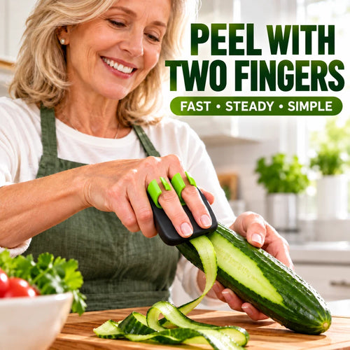 🥳2026 Hot Sale🥳💞50k+ Sold! 🔥BUY 1 GET 1 FREE❄️ ergonomic Two-finger Fruit And Vegetable Peeler