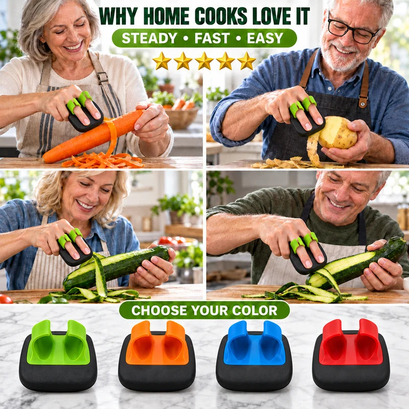 🥳2026 Hot Sale🥳💞50k+ Sold! 🔥BUY 1 GET 1 FREE❄️ ergonomic Two-finger Fruit And Vegetable Peeler