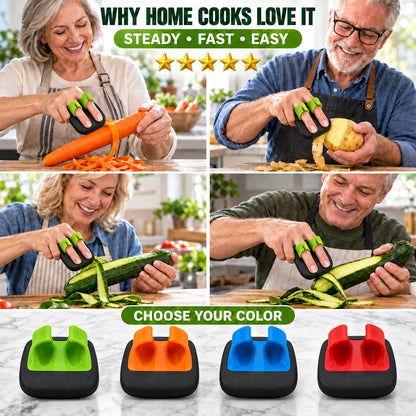 🥳2026 Hot Sale🥳💞50k+ Sold! 🔥BUY 1 GET 1 FREE❄️ ergonomic Two-finger Fruit And Vegetable Peeler