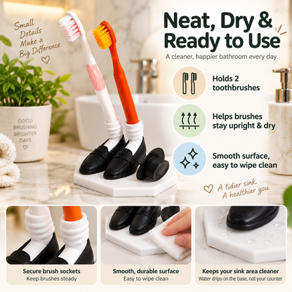 Anti-gravity 45° Lean Toothbrush Holder