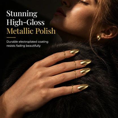 💍metal Fingertip Nail Ring ✨fashion Nail Jewelry Accessory