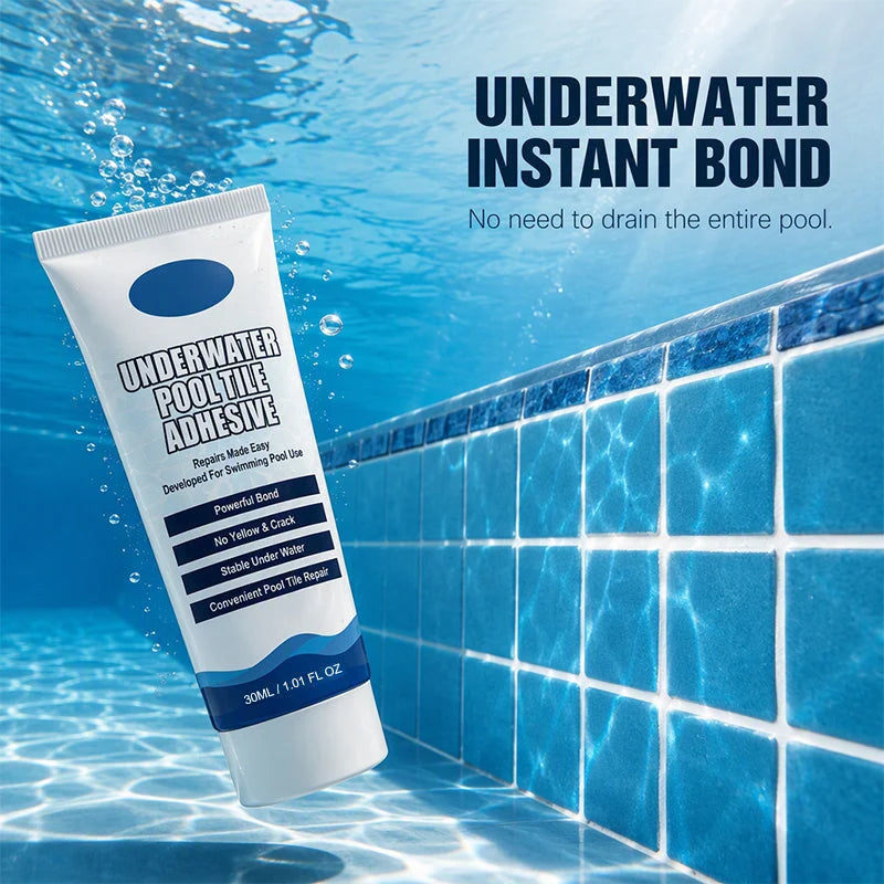 🥳2026 HOT SALE🥳💞50K+ SOLD!💦High Strength Underwater Pool Tile Adhesive🛠️