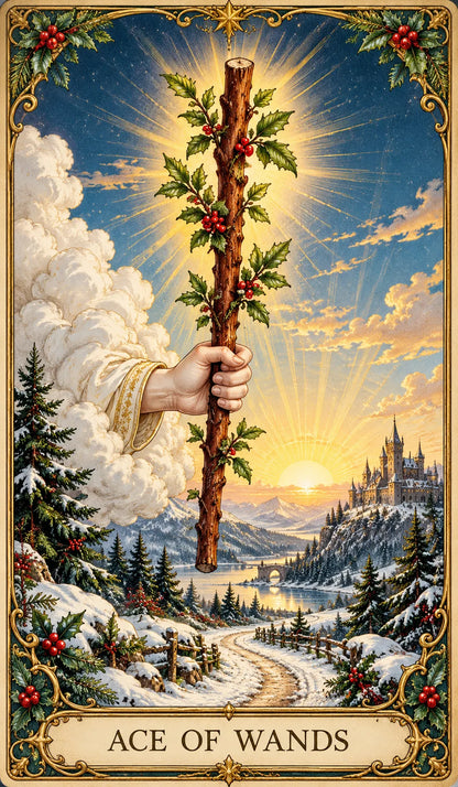 🔮 Yuletide Tarot Deck | 78 Festive Cards & A Guided 12-Day Holiday Ritual🎉