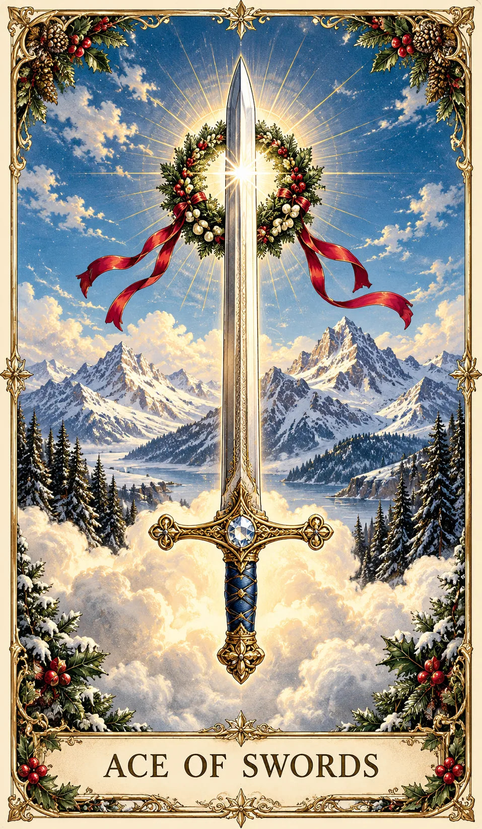 🔮 Yuletide Tarot Deck | 78 Festive Cards & A Guided 12-Day Holiday Ritual🎉