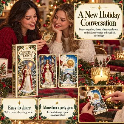 🔮 Yuletide Tarot Deck | 78 Festive Cards & A Guided 12-Day Holiday Ritual🎉