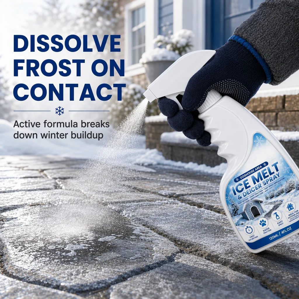 🔥Outdoor De-Icing & Snow Melting Spray – pet-safe, dissolves frost on contact. Clear steps, walkways & patios fast! 🛡️✅