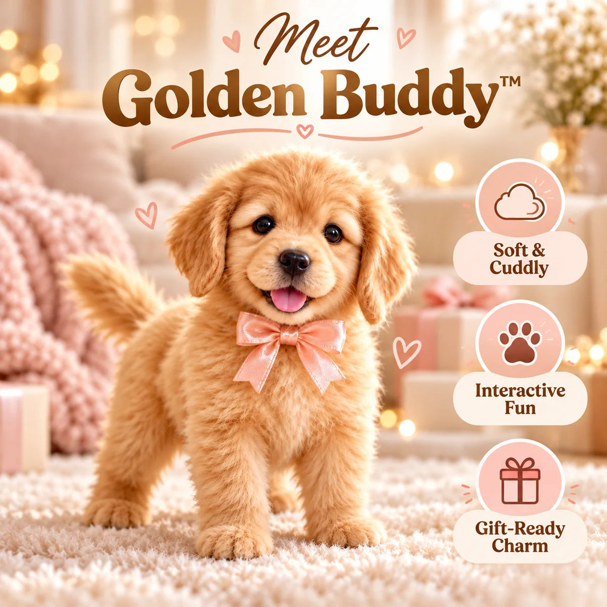 🐕🐾 Golden Buddy™ Realistic Robot Golden Retriever Puppy