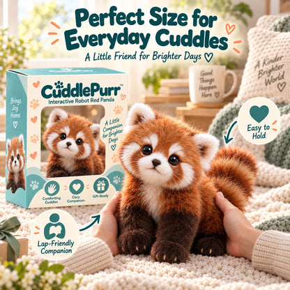 Last Day 49% OFF – 🐾❤️ Cuddlepurr™ Red Panda – Interactive Plush Companion | A Little Friend, A Lot Of Love