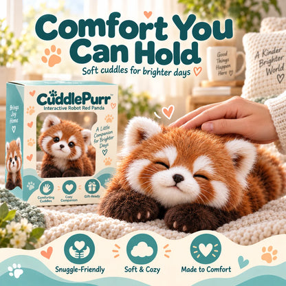 Last Day 49% OFF – 🐾❤️ Cuddlepurr™ Red Panda – Interactive Plush Companion | A Little Friend, A Lot Of Love