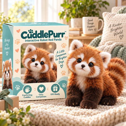 Last Day 49% OFF – 🐾❤️ Cuddlepurr™ Red Panda – Interactive Plush Companion | A Little Friend, A Lot Of Love