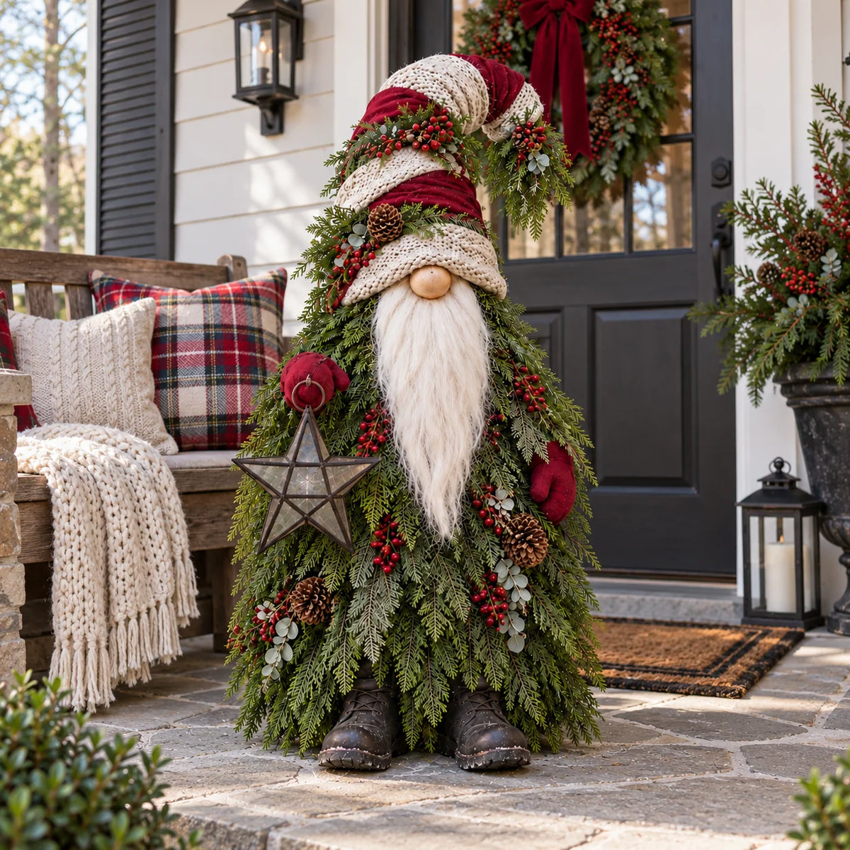 Last Day 49% OFF – Evergreen Star Gnome™ Lighted Christmas Woodland Decor