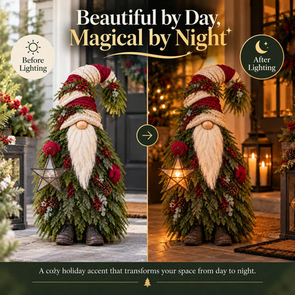 Last Day 49% OFF – Evergreen Star Gnome™ Lighted Christmas Woodland Decor