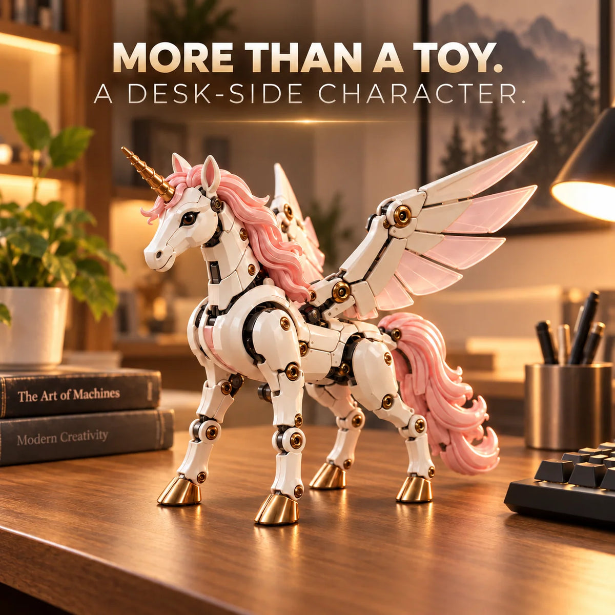 Last Day 49% OFF – 🦄 2-in-1 Transforming Mechanical Unicorn Egg – Winged Fantasy Figure