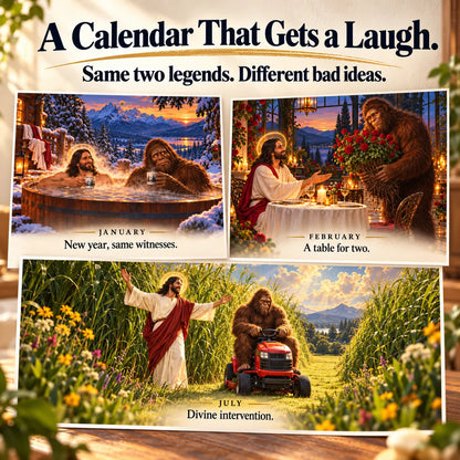📅Funny Jesus and Bigfoot Calendar 2027