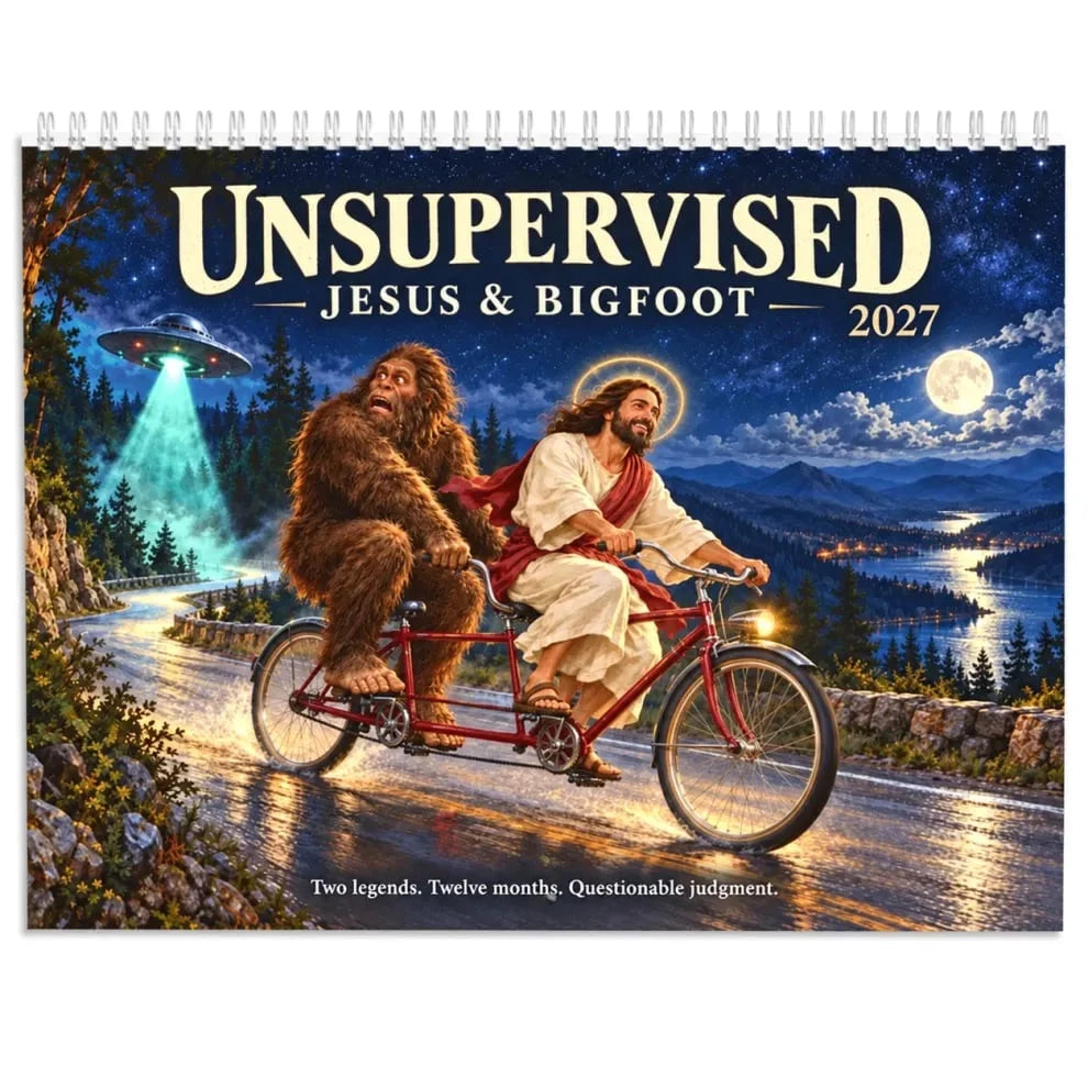 📅Funny Jesus and Bigfoot Calendar 2027