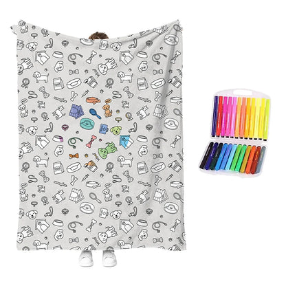 🥳2026 Hot Sale🥳💞50k+ Sold!💖 49% Off!💯 Personalised Colouring Blanket – The Unique Diy Gift They’ll Love