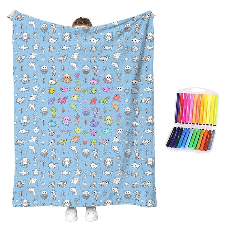 🥳2026 Hot Sale🥳💞50k+ Sold!💖 49% Off!💯 Personalised Colouring Blanket – The Unique Diy Gift They’ll Love