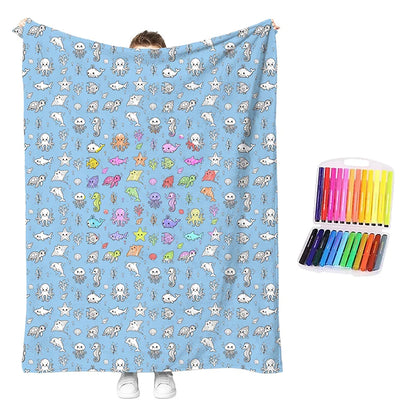 🥳2026 Hot Sale🥳💞50k+ Sold!💖 49% Off!💯 Personalised Colouring Blanket – The Unique Diy Gift They’ll Love