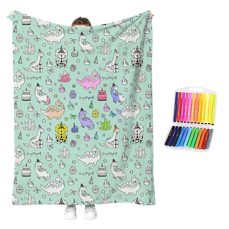 🥳2026 Hot Sale🥳💞50k+ Sold!💖 49% Off!💯 Personalised Colouring Blanket – The Unique Diy Gift They’ll Love