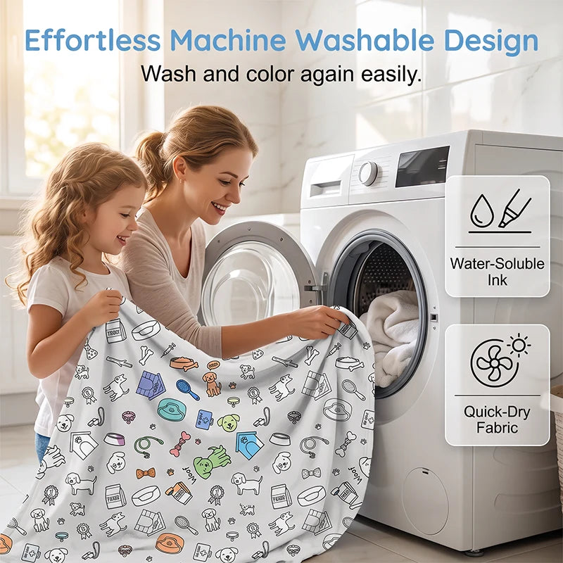 🥳2026 Hot Sale🥳💞50k+ Sold!💖 49% Off!💯 Personalised Colouring Blanket – The Unique Diy Gift They’ll Love