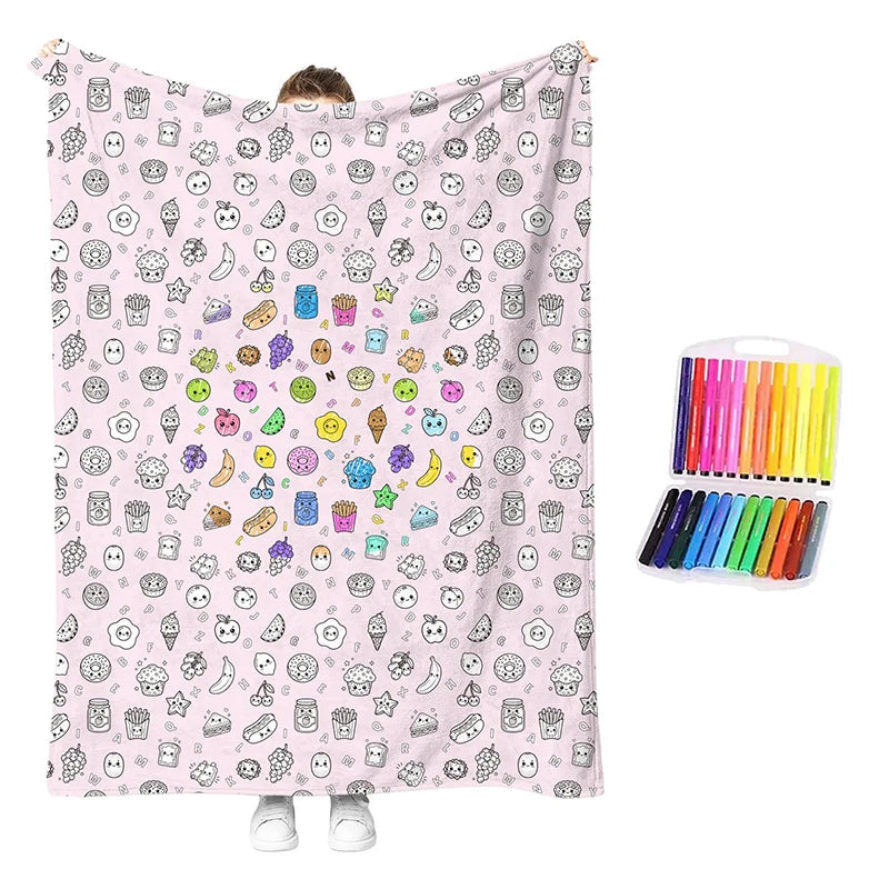 🥳2026 Hot Sale🥳💞50k+ Sold!💖 49% Off!💯 Personalised Colouring Blanket – The Unique Diy Gift They’ll Love