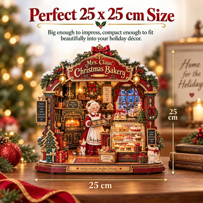🎄 Mrs. Claus Christmas Bakery DIY Shadow Box Kit