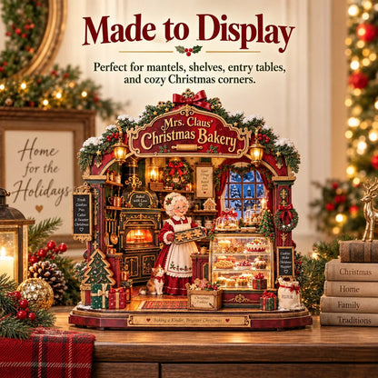 🎄 Mrs. Claus Christmas Bakery DIY Shadow Box Kit