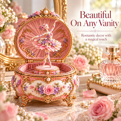 🌸Floral Ballerina Music Box – A Romantic Keepsake With a Magical Butterfly Reveal 🦋