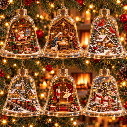 🎁2026 Christmas Wonderland Bell Ornaments.