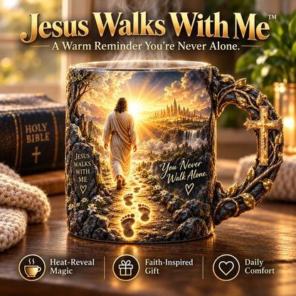 ☀️✝️Joy Comes in the Morning Heat-Reveal Ceramic Faith Mug🙏Inspirational Christian Coffee Cup