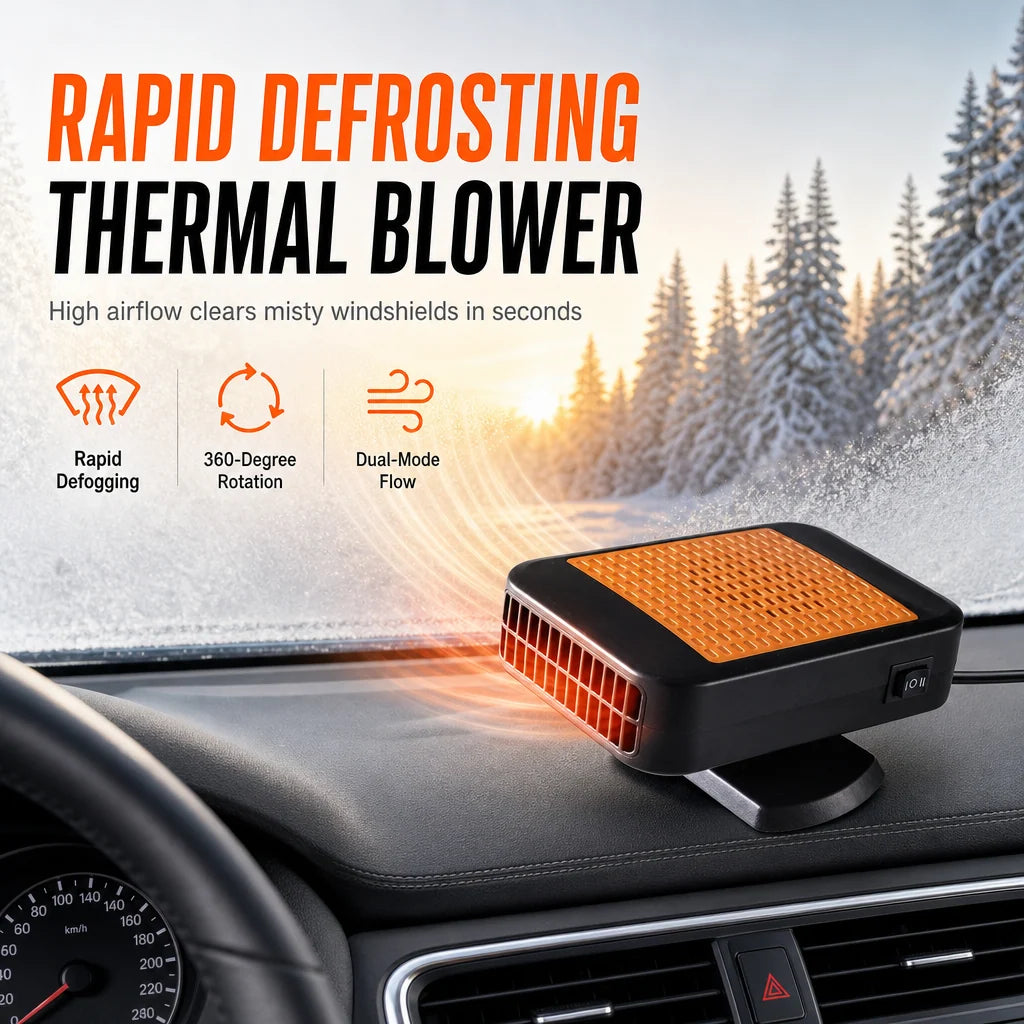 🎁2026 New Arrivals 💥🚗 Rotatable 12v Car Defroster & Defogger Fan