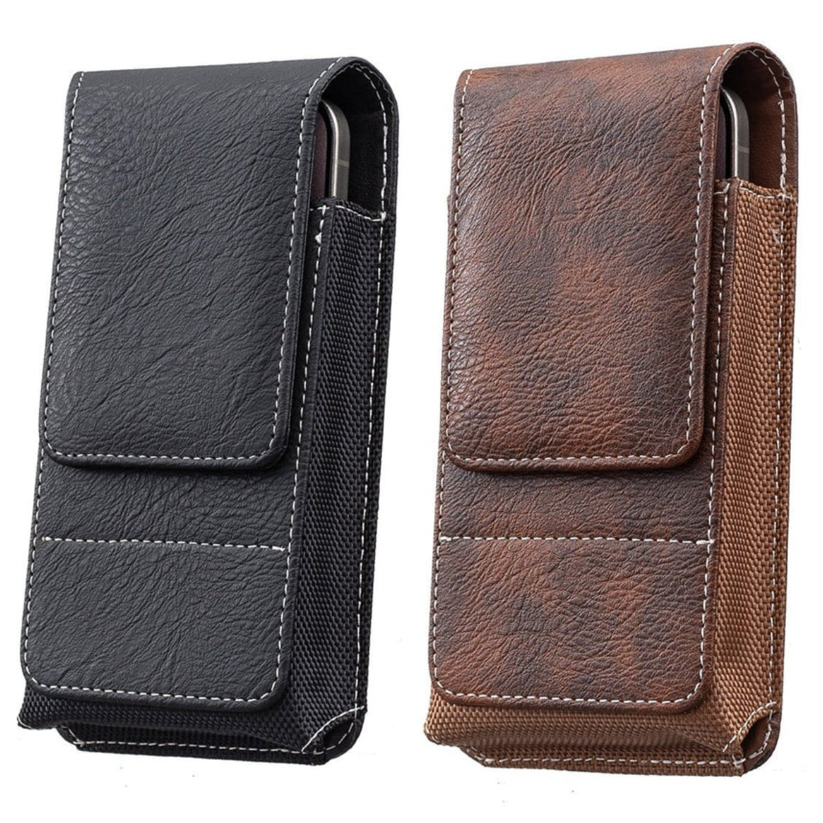 ⚡Big Discount | Waist Belt Cell Phone Pouch 📱 Multi-Pocket Leather Card Holder