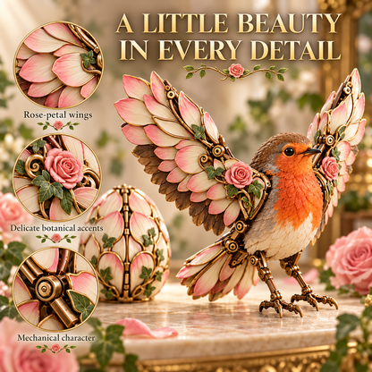 Rosewing Robin – 2-in-1 Rose Egg to Mechanical Bird Transforming Figure🌹🐦