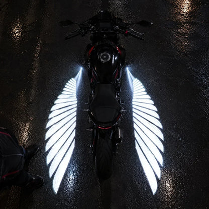 🔥🏍️ IP67 Waterproof & Dustproof Angel Wing Motorcycle LED Projector Lights (1 Pair)